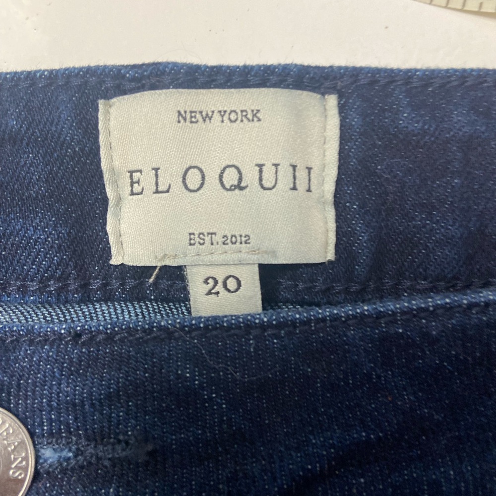 Eloquii Dark Blue women’s Wide Leg Jeans
